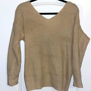 Low back sweater